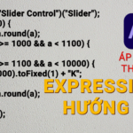 huong dan expression hien thi toi uu gia tri slider control voi don vi k trong after effects