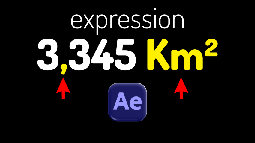 Hướng dẫn Expression viết dấu phẩy và ký tự mét vuông trong After Effects